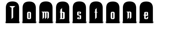 Tombstone font