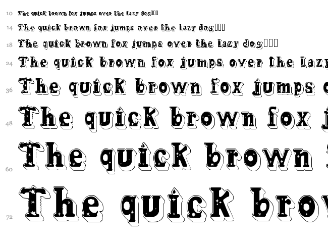 Candle 3d font waterfall