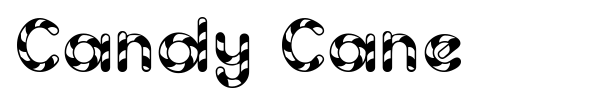 Candy Cane font