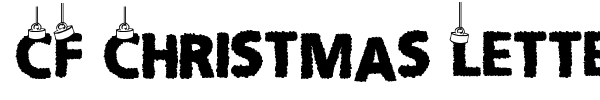 CF Christmas Letters font