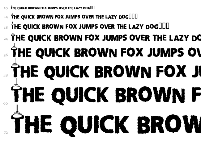 CF Christmas Letters font waterfall