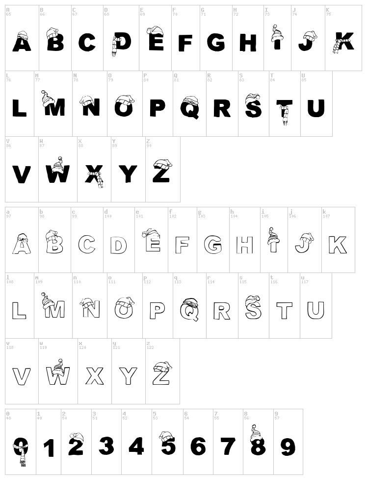 CF Tuques font map