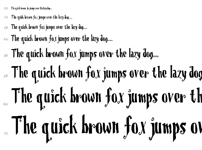 Christmas on Crack font waterfall