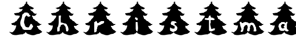 Christmas Tree font