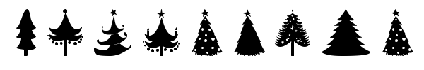 Christmas Trees font