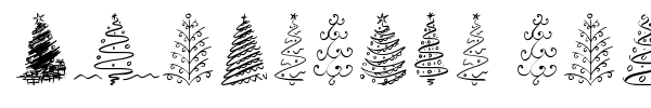 Christmas Trees Celebration font