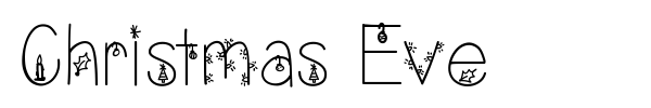 Christmas Eve font
