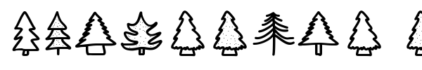 Christmas Trees font