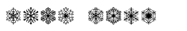 Faux Snow font preview