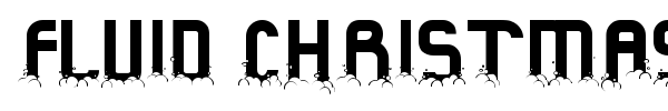 Fluid Christmas font