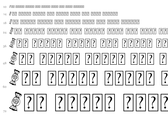 Hand Christmas Doodle font waterfall