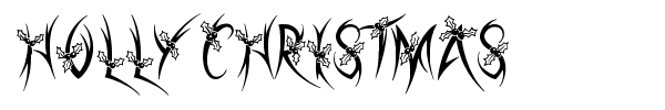 Holly Christmas font