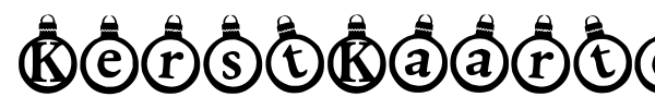 KerstKaarten font