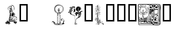 KR Christmas Candles font