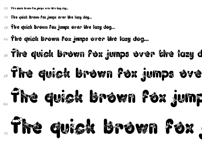 Kringle font waterfall