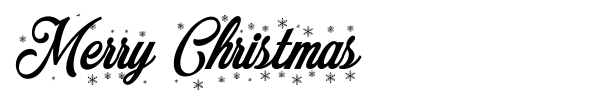 Merry Christmas font preview
