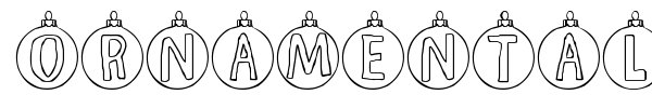 Ornamental font
