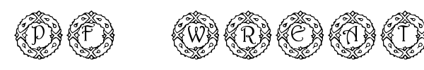 PF Wreath font
