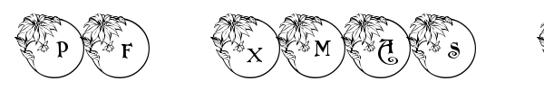 PF Xmas Flower 1 font