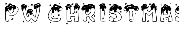 PW Christmas Candies font preview