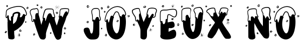PW Joyeux Noel font