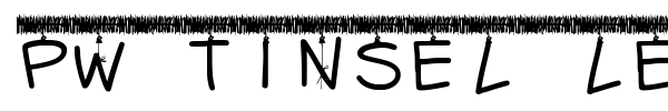 PW Tinsel Letters font