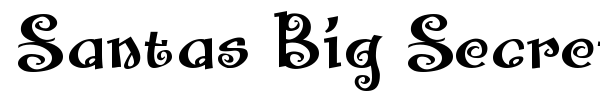 Santas Big Secret BB font