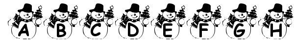 Summer's Snowman font
