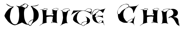 White Christmas font