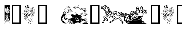 Xmas Clipart 2 font