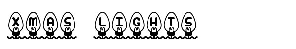 Xmas Lights font