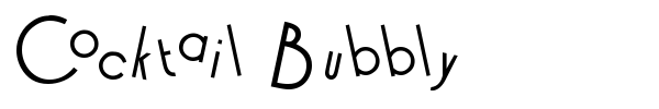 Cocktail Bubbly font
