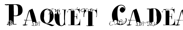 Paquet Cadeaux font