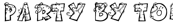 Party by Tom font preview